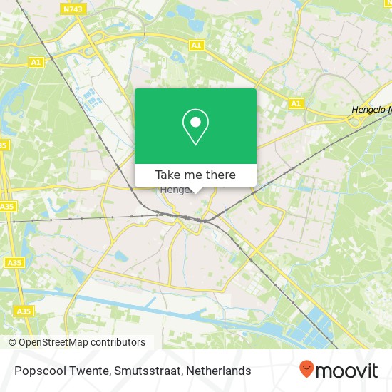 Popscool Twente, Smutsstraat Karte