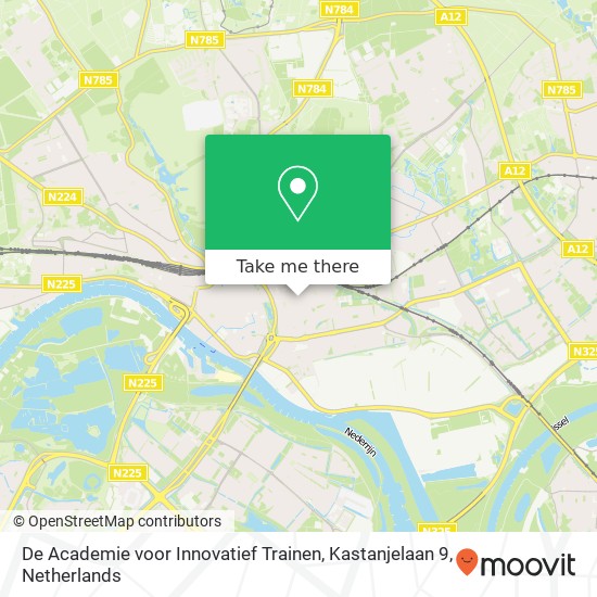 De Academie voor Innovatief Trainen, Kastanjelaan 9 map