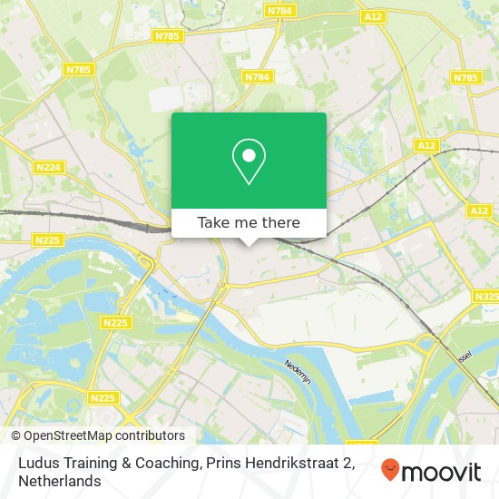 Ludus Training & Coaching, Prins Hendrikstraat 2 Karte