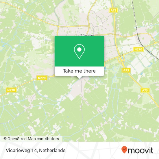 Vicarieweg 14, 5809 BN Leunen map