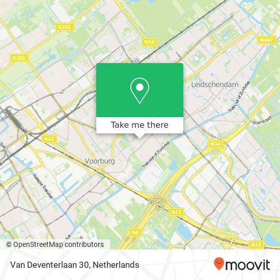 Van Deventerlaan 30, 2271 TX Voorburg map