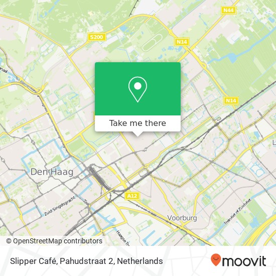 Slipper Café, Pahudstraat 2 map