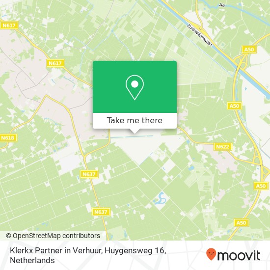 Klerkx Partner in Verhuur, Huygensweg 16 Karte
