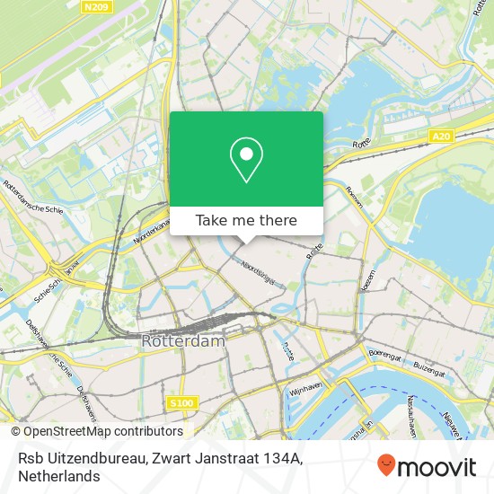 Rsb Uitzendbureau, Zwart Janstraat 134A map