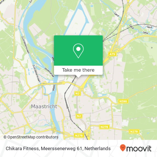 Chikara Fitness, Meerssenerweg 61 Karte