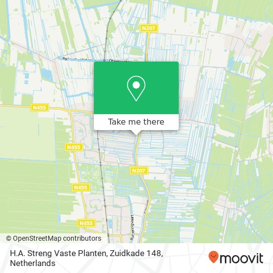 H.A. Streng Vaste Planten, Zuidkade 148 map