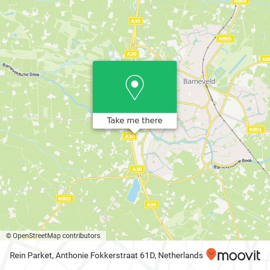 Rein Parket, Anthonie Fokkerstraat 61D map