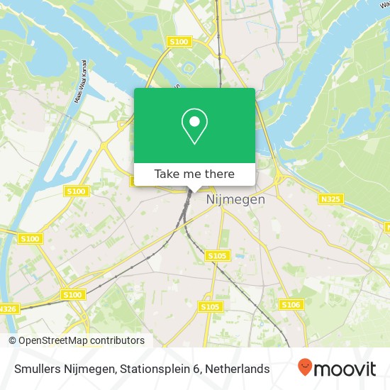 Smullers Nijmegen, Stationsplein 6 Karte