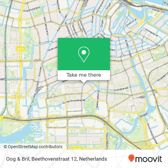 Oog & Bril, Beethovenstraat 12 map