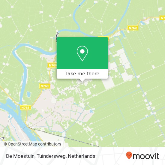 De Moestuin, Tuindersweg map