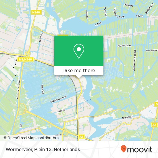 Wormerveer, Plein 13 map