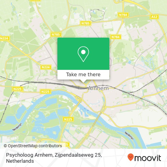 Psycholoog Arnhem, Zijpendaalseweg 25 Karte