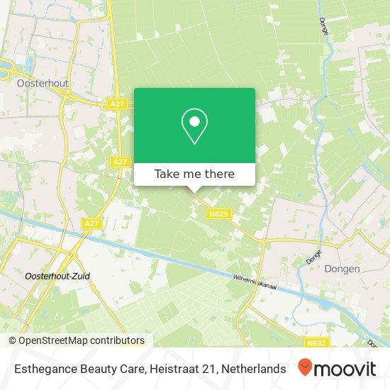 Esthegance Beauty Care, Heistraat 21 Karte