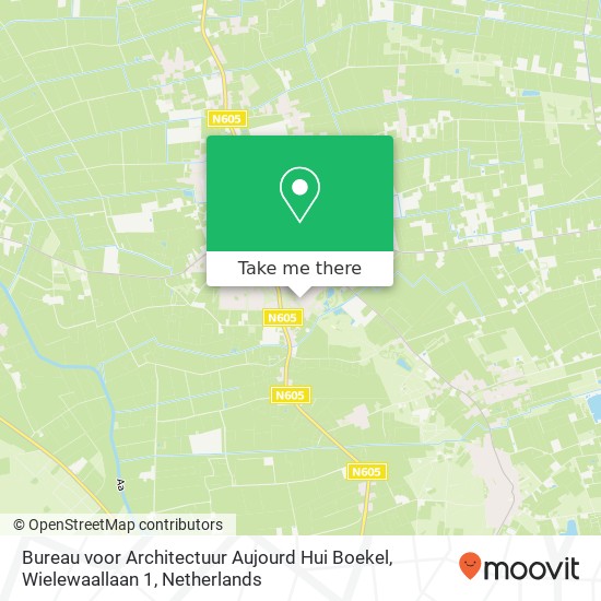 Bureau voor Architectuur Aujourd Hui Boekel, Wielewaallaan 1 Karte