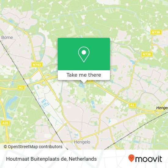 Houtmaat Buitenplaats de map