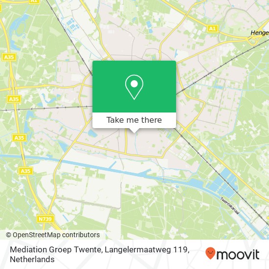 Mediation Groep Twente, Langelermaatweg 119 Karte