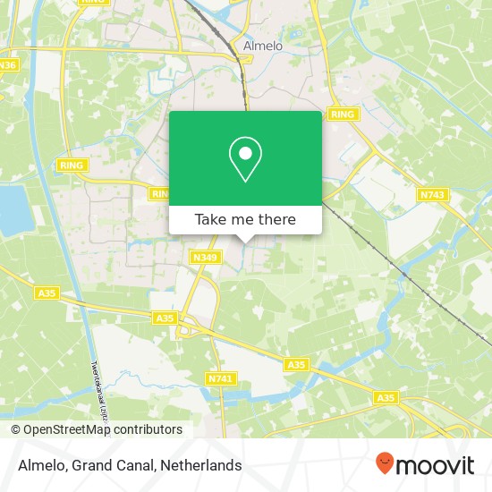 Almelo, Grand Canal map