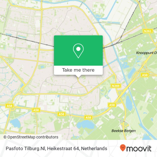 Pasfoto Tilburg.Nl, Heikestraat 64 map