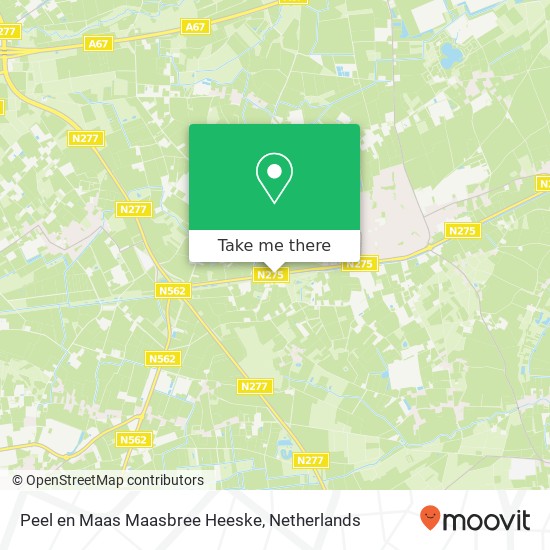 Peel en Maas Maasbree Heeske map