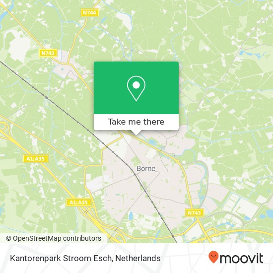 Kantorenpark Stroom Esch Karte