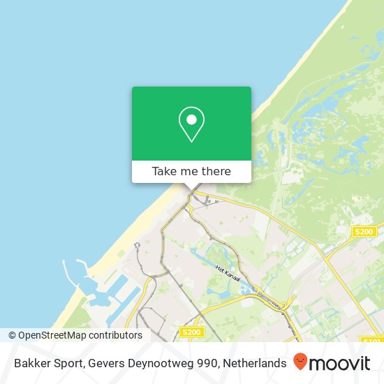 Bakker Sport, Gevers Deynootweg 990 map