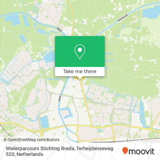 Wielerparcours Stichting Breda, Terheijdenseweg 520 map