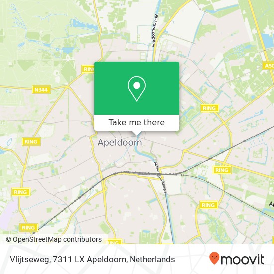 Vlijtseweg, 7311 LX Apeldoorn map