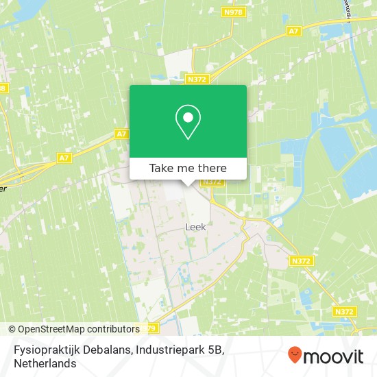 Fysiopraktijk Debalans, Industriepark 5B map