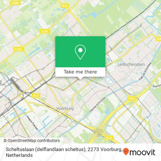 Scheltuslaan (delflandlaan scheltus), 2273 Voorburg map
