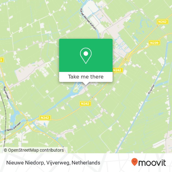 Nieuwe Niedorp, Vijverweg Karte