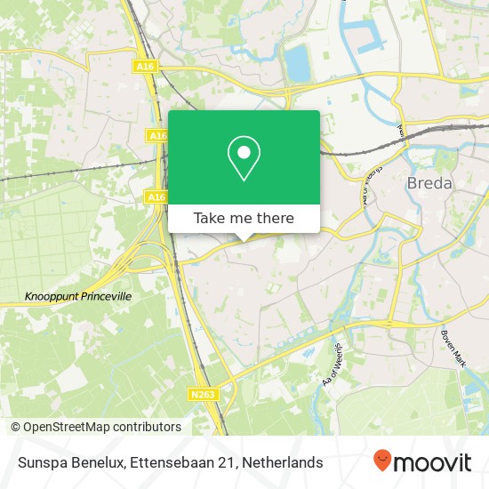 Sunspa Benelux, Ettensebaan 21 map