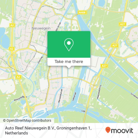 Auto Reef Nieuwegein B.V., Groningenhaven 1 map