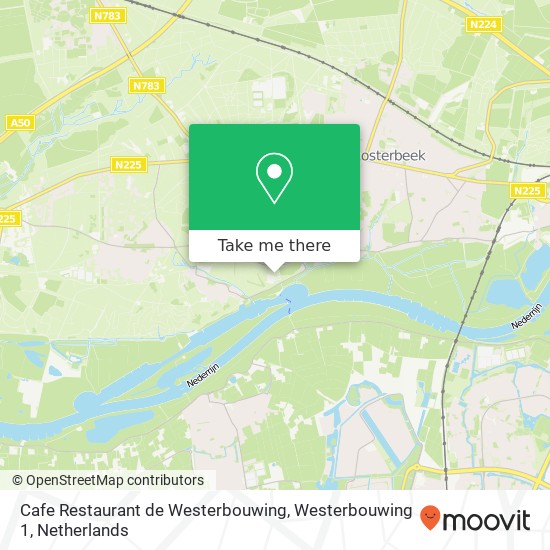 Cafe Restaurant de Westerbouwing, Westerbouwing 1 Karte