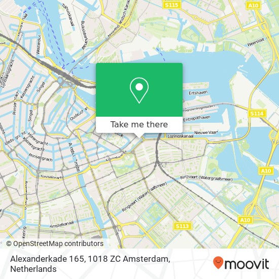 Alexanderkade 165, 1018 ZC Amsterdam Karte