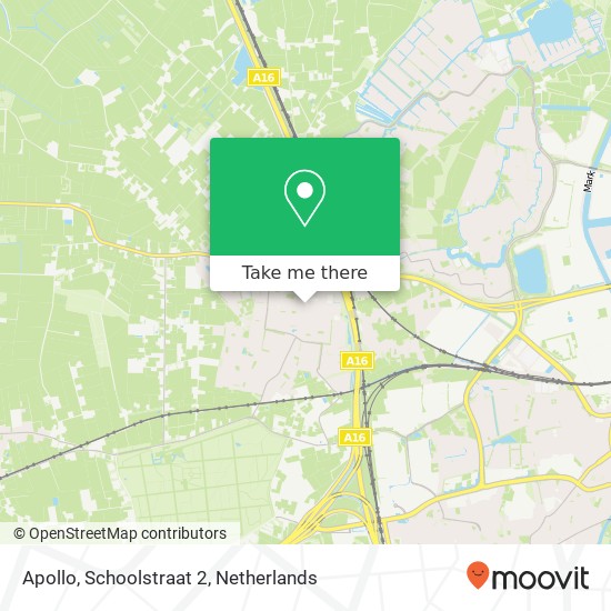 Apollo, Schoolstraat 2 map