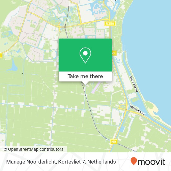 Manege Noorderlicht, Kortevliet 7 Karte