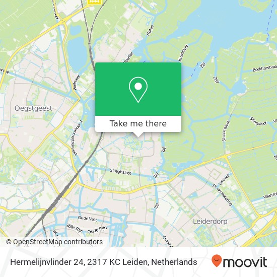 Hermelijnvlinder 24, 2317 KC Leiden Karte