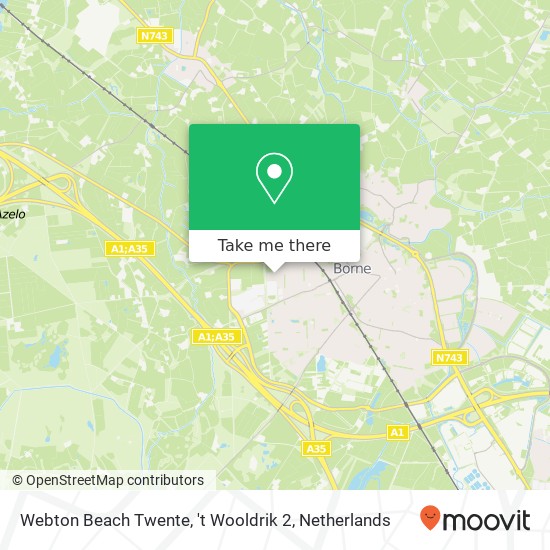 Webton Beach Twente, 't Wooldrik 2 map