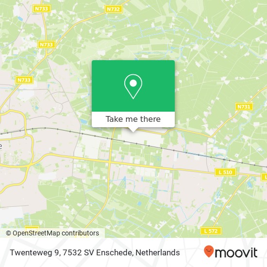 Twenteweg 9, 7532 SV Enschede map