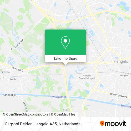 Carpool Delden-Hengelo A35 map