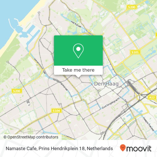 Namaste Cafe, Prins Hendrikplein 18 Karte