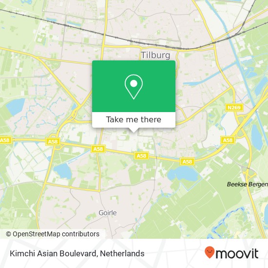 Kimchi Asian Boulevard, Curingstraat map