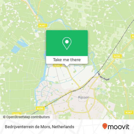 Bedrijventerrein de Mors map