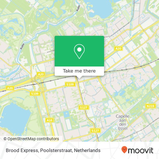 Brood Express, Poolsterstraat map