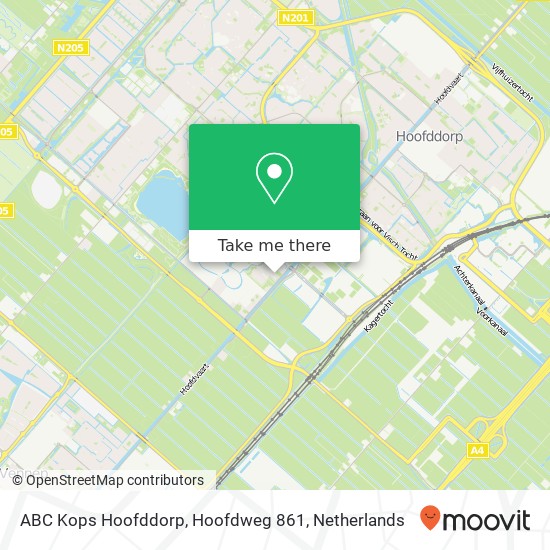 ABC Kops Hoofddorp, Hoofdweg 861 map