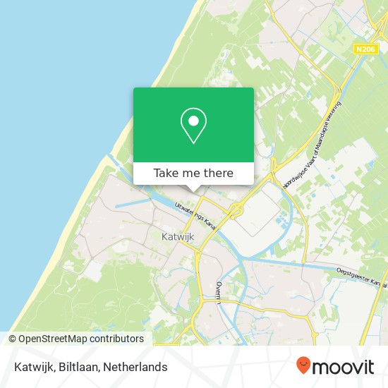 Katwijk, Biltlaan map