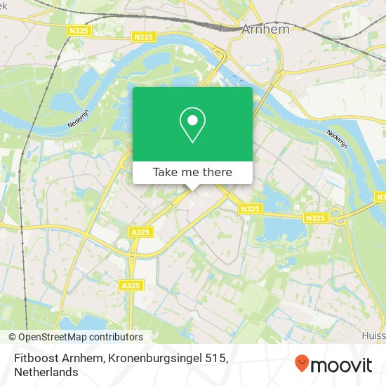 Fitboost Arnhem, Kronenburgsingel 515 Karte