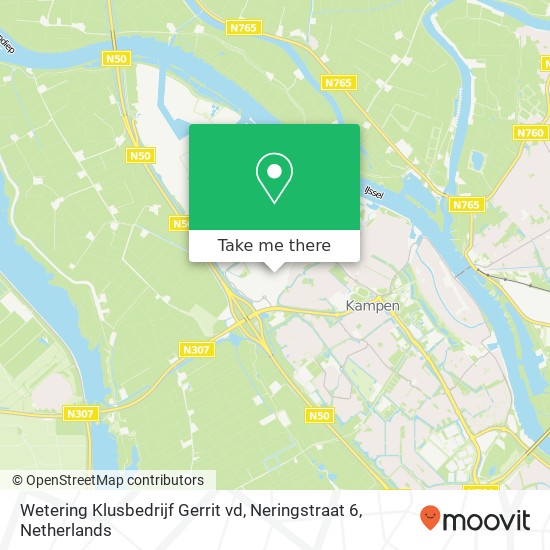 Wetering Klusbedrijf Gerrit vd, Neringstraat 6 Karte