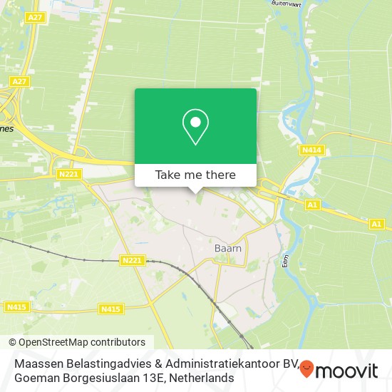 Maassen Belastingadvies & Administratiekantoor BV, Goeman Borgesiuslaan 13E map