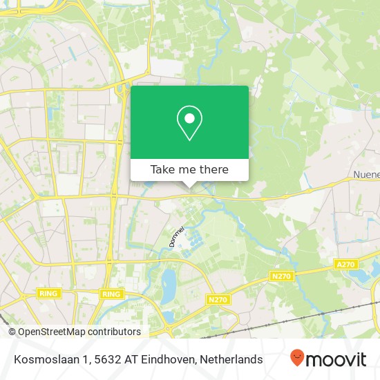 Kosmoslaan 1, 5632 AT Eindhoven map